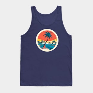 Summer Vibes - Psychedelic Palms Tank Top